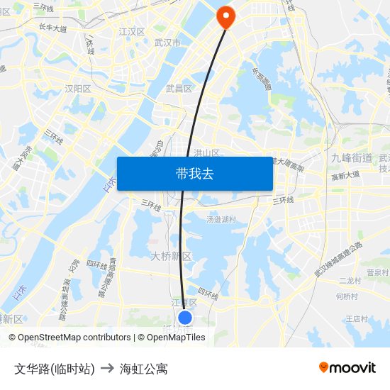 文华路(临时站) to 海虹公寓 map