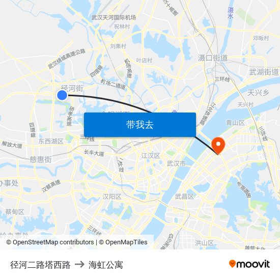 径河二路塔西路 to 海虹公寓 map