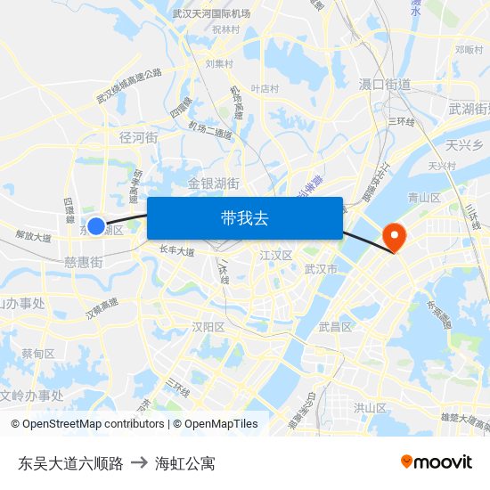 东吴大道六顺路 to 海虹公寓 map