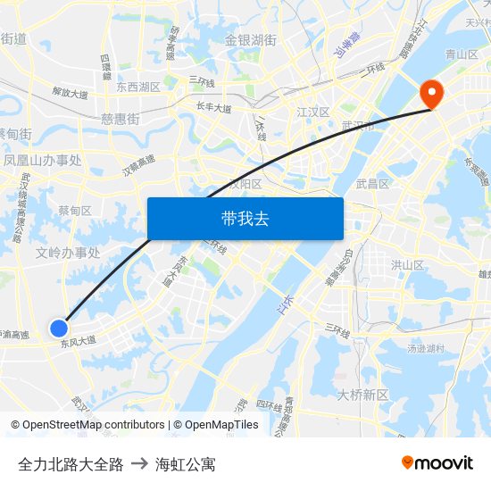 全力北路大全路 to 海虹公寓 map