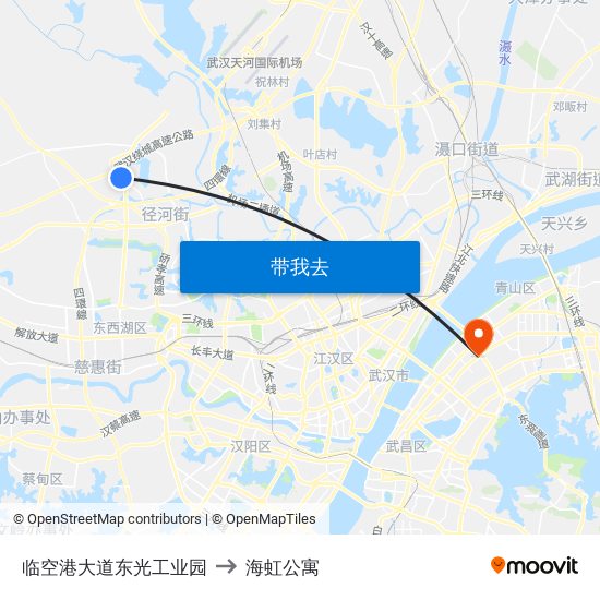 临空港大道东光工业园 to 海虹公寓 map