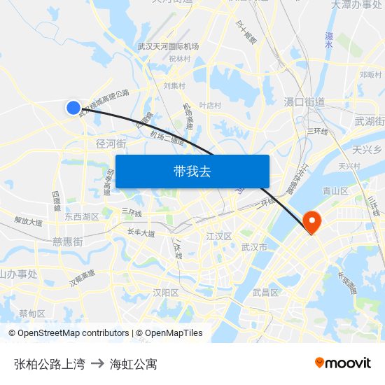 张柏公路上湾 to 海虹公寓 map