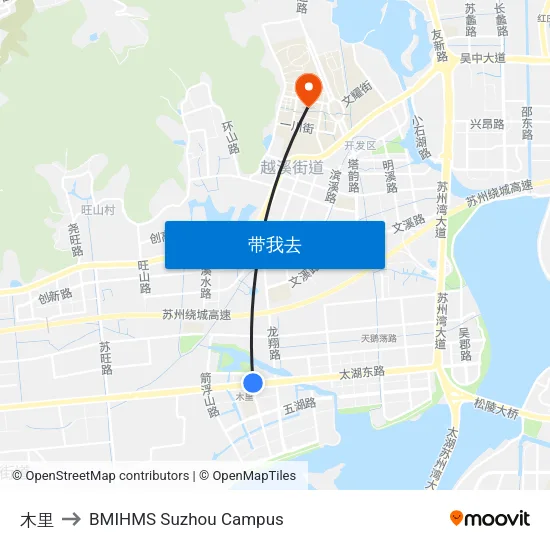 木里 to BMIHMS Suzhou Campus map