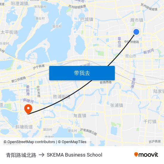 青阳路城北路 to SKEMA Business School map