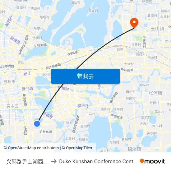 兴郭路尹山湖西路 to Duke Kunshan Conference Center map