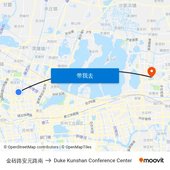金砖路安元路南 to Duke Kunshan Conference Center map