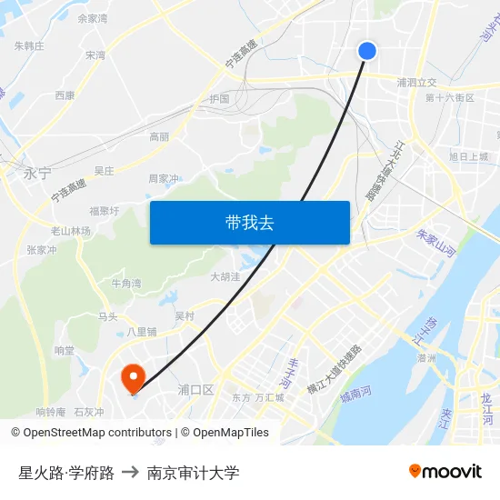 星火路·学府路 to 南京审计大学 map