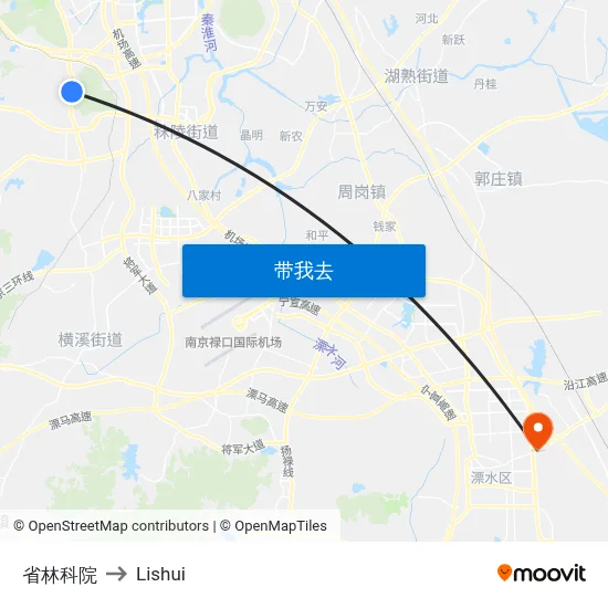省林科院 to Lishui map