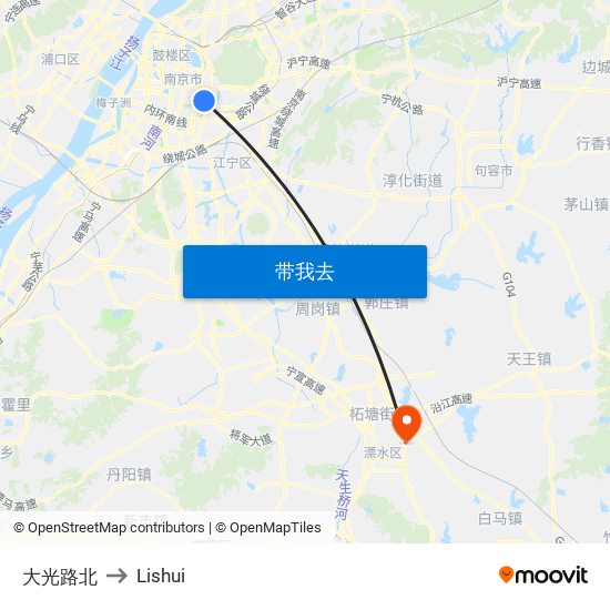 大光路北 to Lishui map