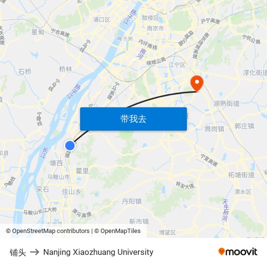 铺头 to Nanjing Xiaozhuang University map