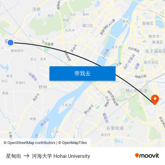 星甸街 to 河海大学 Hohai University map