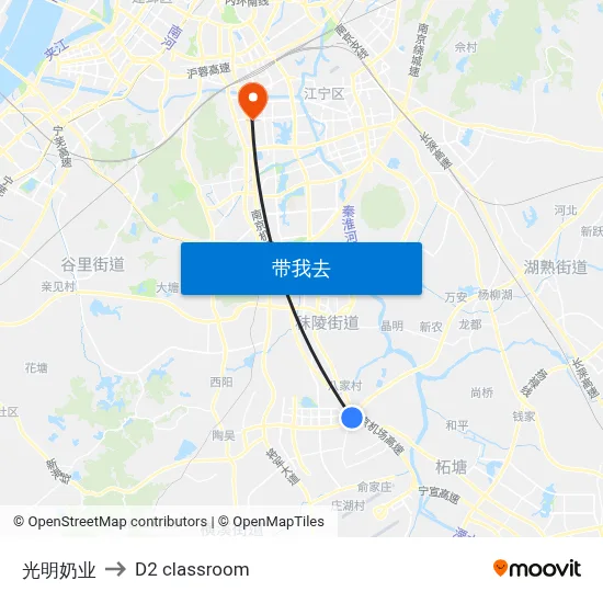 光明奶业 to D2 classroom map