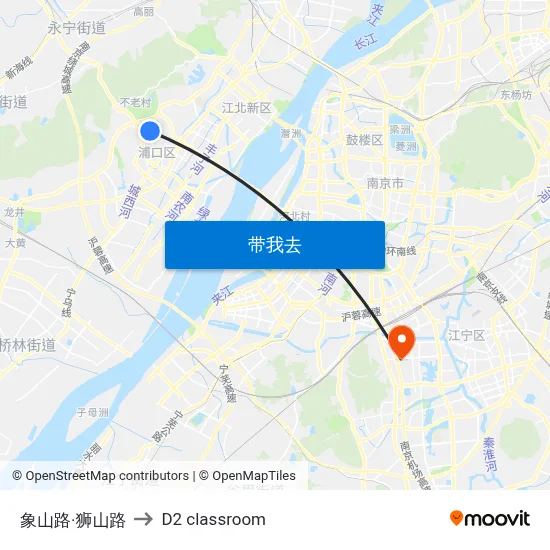 象山路·狮山路 to D2 classroom map
