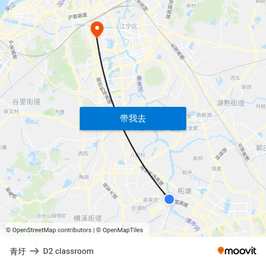 青圩 to D2 classroom map