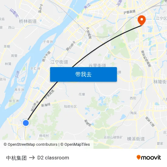 中杭集团 to D2 classroom map