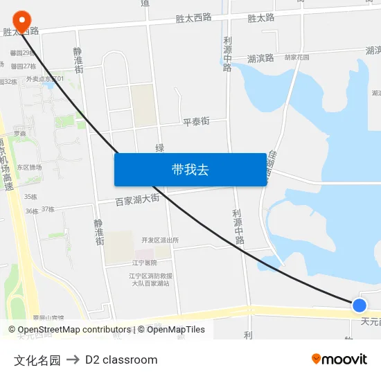 文化名园 to D2 classroom map