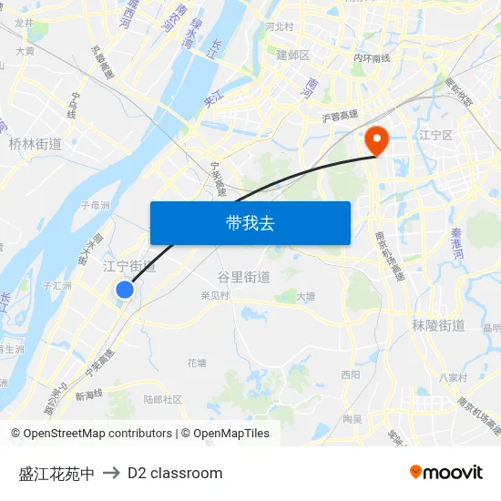盛江花苑中 to D2 classroom map
