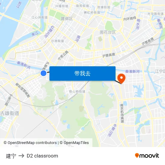 建宁 to D2 classroom map