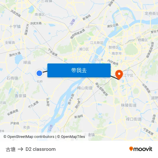 古塘 to D2 classroom map