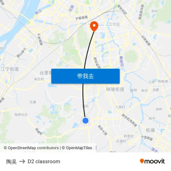 陶吴 to D2 classroom map