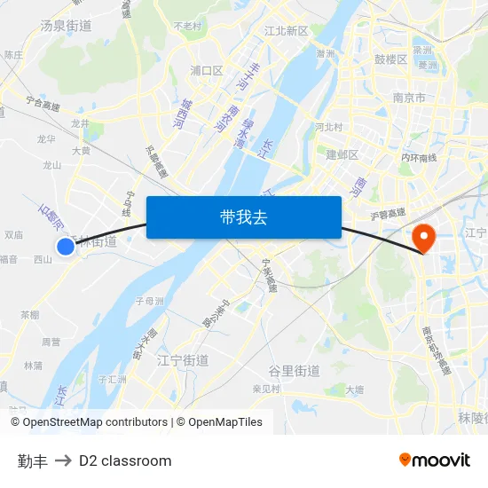 勤丰 to D2 classroom map