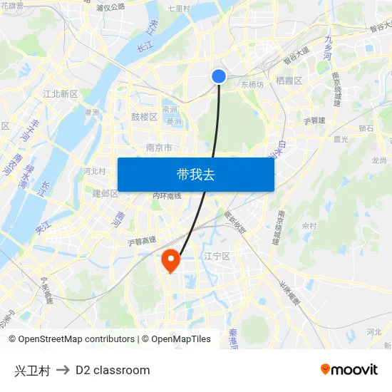 兴卫村 to D2 classroom map