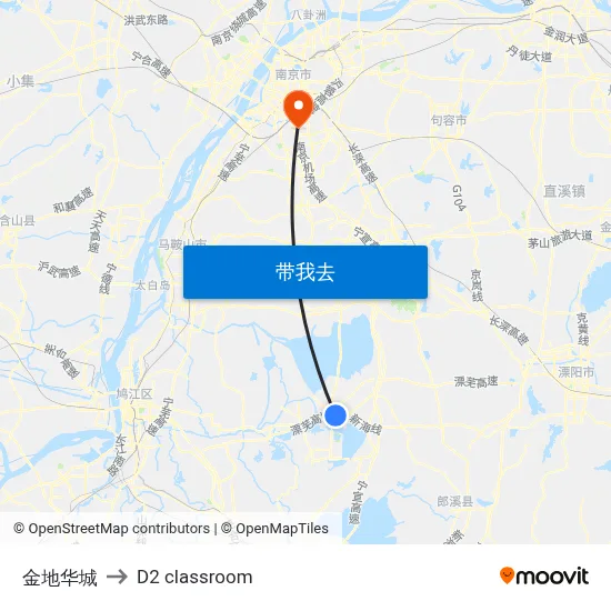 金地华城 to D2 classroom map
