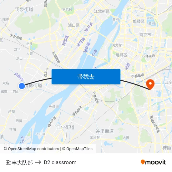 勤丰大队部 to D2 classroom map