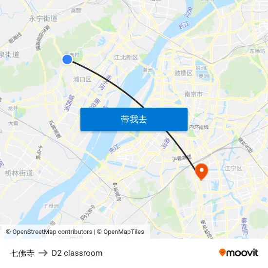七佛寺 to D2 classroom map