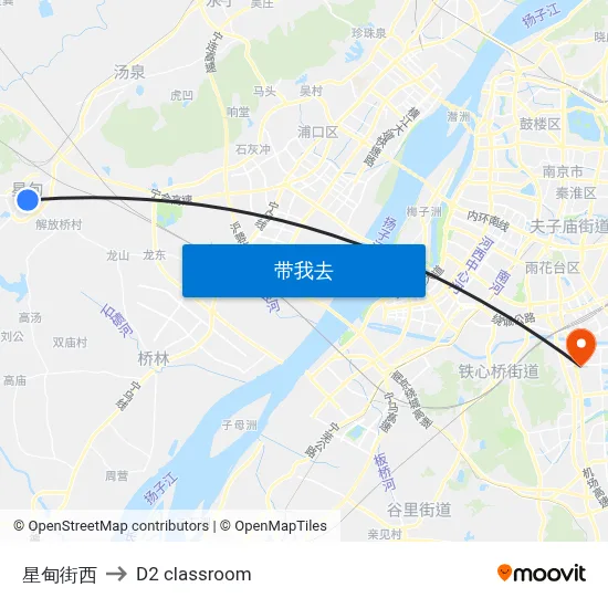 星甸街西 to D2 classroom map