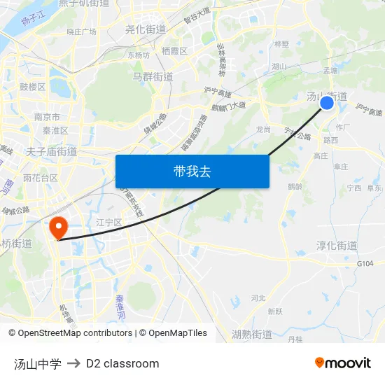 汤山中学 to D2 classroom map