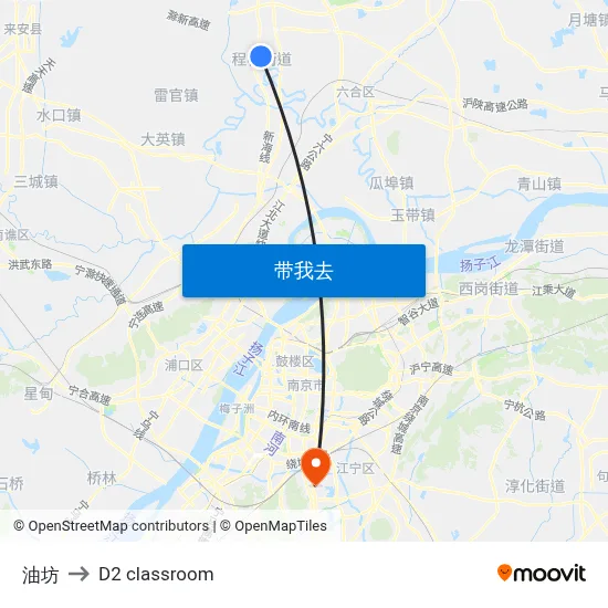 油坊 to D2 classroom map