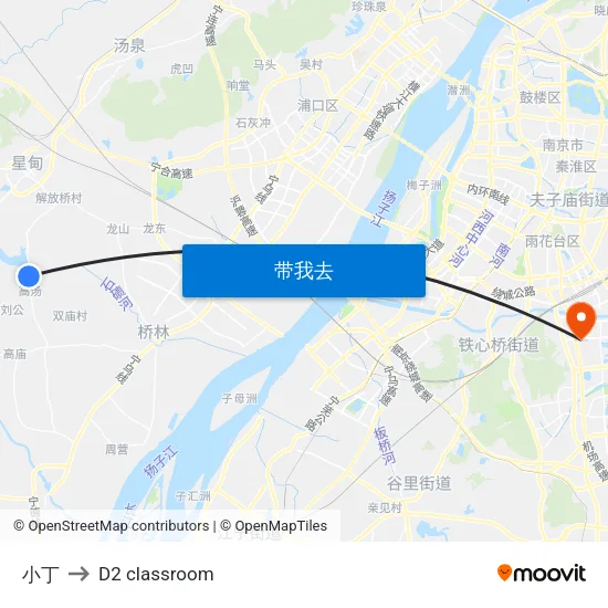 小丁 to D2 classroom map