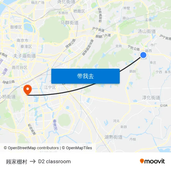 顾家棚村 to D2 classroom map