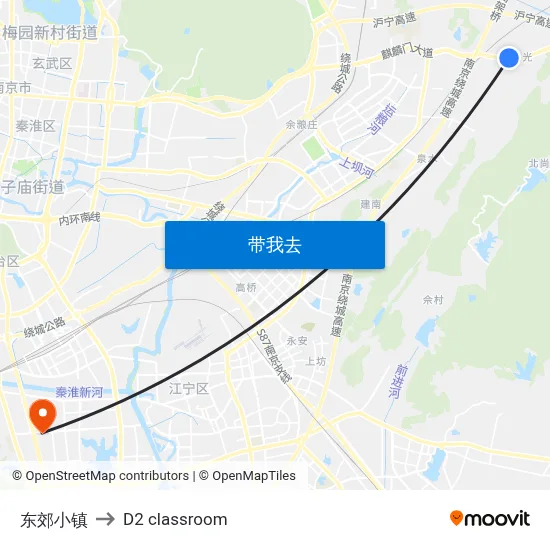东郊小镇 to D2 classroom map