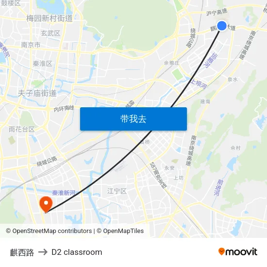 麒西路 to D2 classroom map