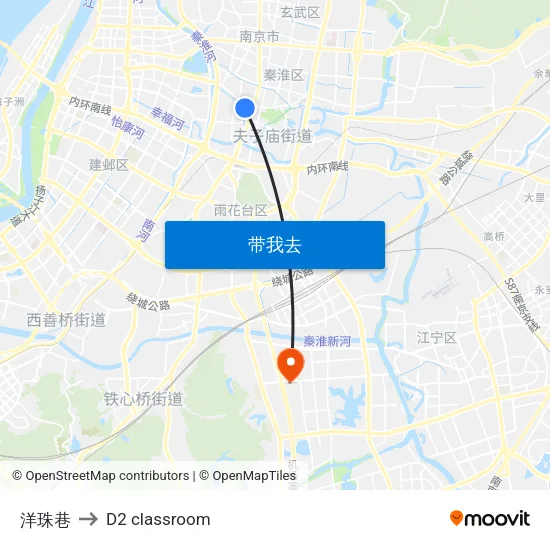 洋珠巷 to D2 classroom map