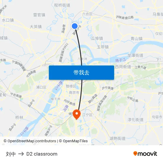 刘中 to D2 classroom map