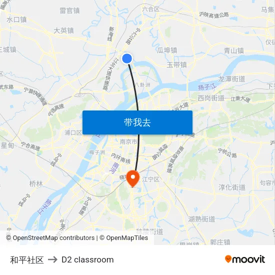 和平社区 to D2 classroom map