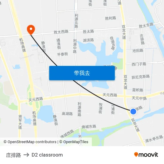 庄排路 to D2 classroom map