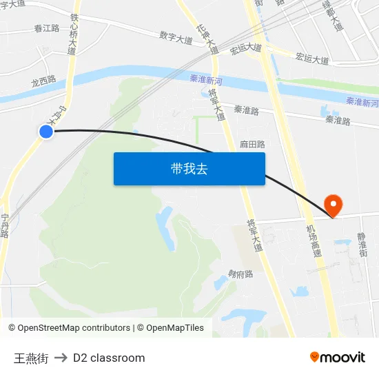 王燕街 to D2 classroom map