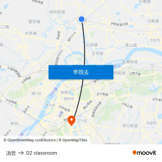 汤营 to D2 classroom map