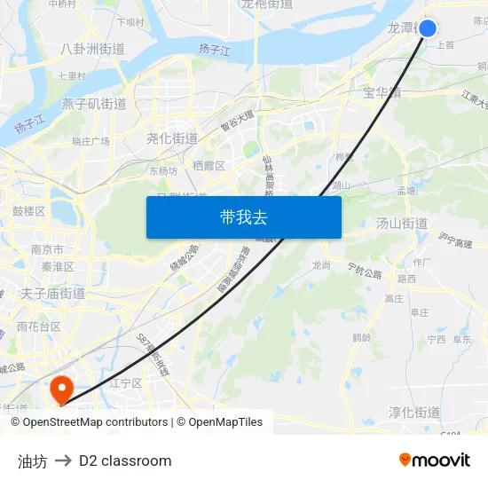 油坊 to D2 classroom map