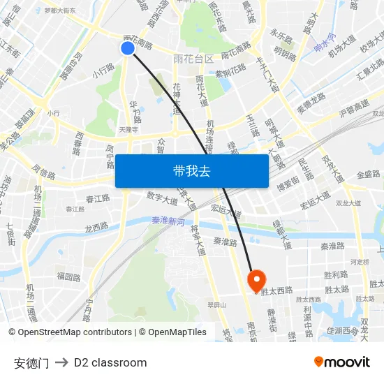 安德门 to D2 classroom map