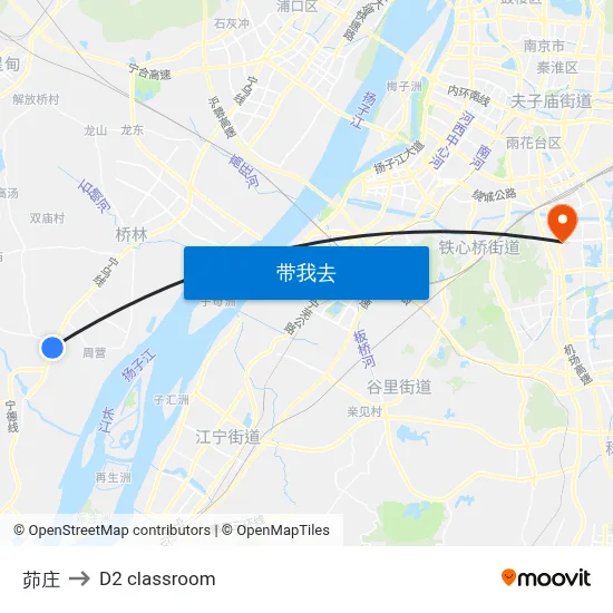 茆庄 to D2 classroom map
