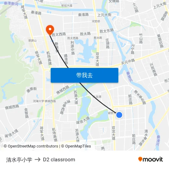 清水亭小学 to D2 classroom map