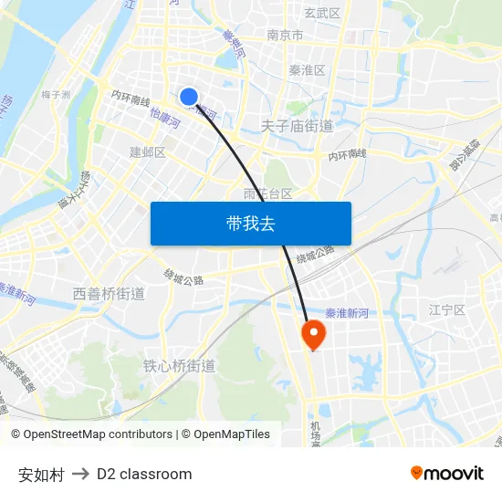 安如村 to D2 classroom map