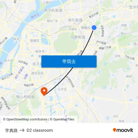 学典路 to D2 classroom map