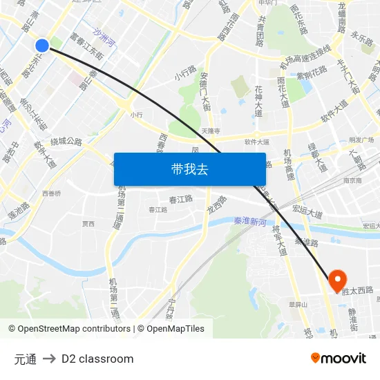 元通 to D2 classroom map