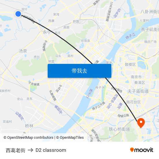 西葛老街 to D2 classroom map